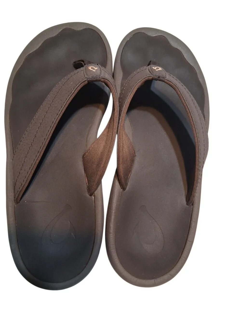 OluKai Ohana Brown Flip Flops Women’s Size 6 Comfortable Water-Ready Sandals